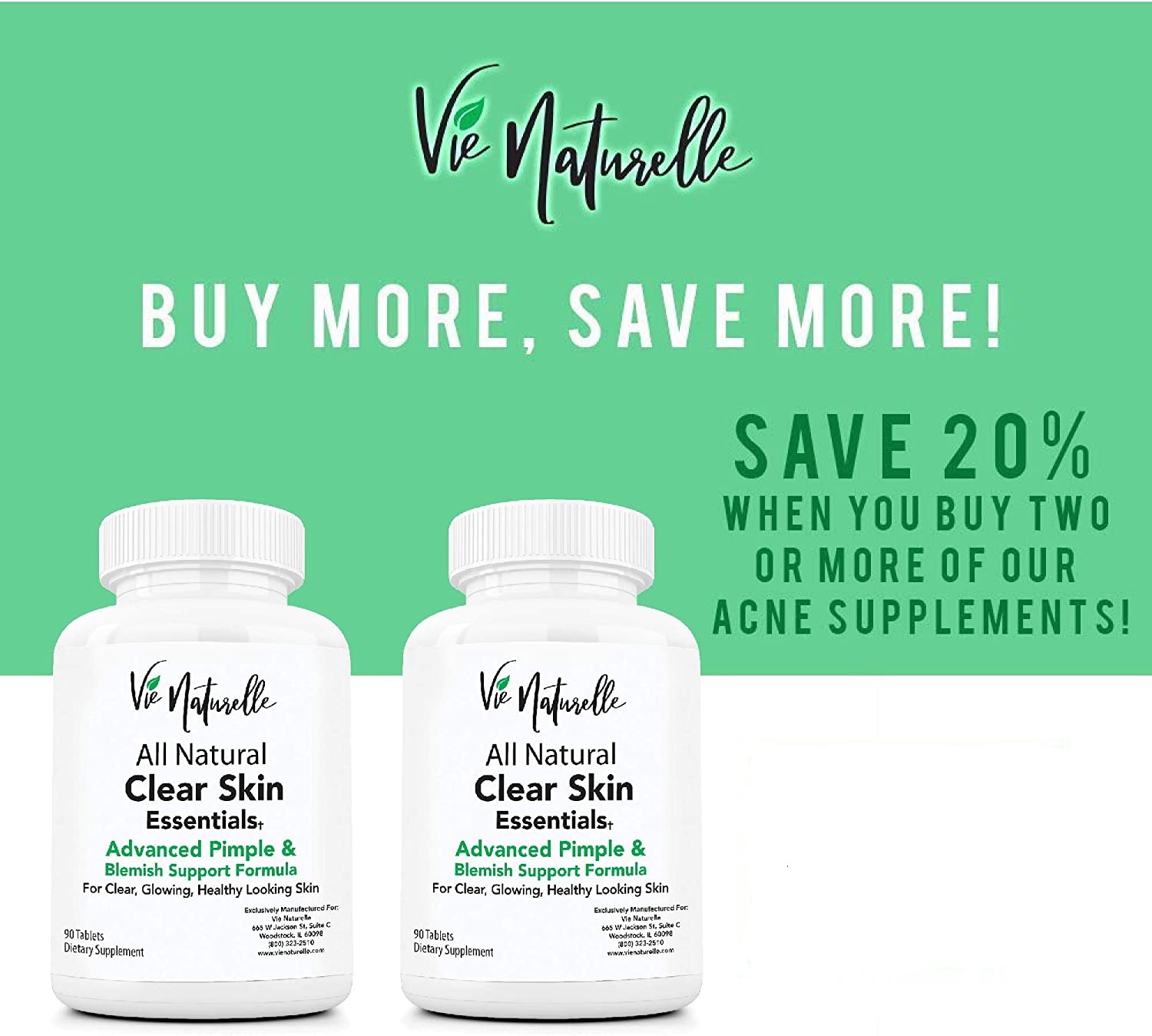 All Natural Acne Supplement For Clear Skin - Image 4